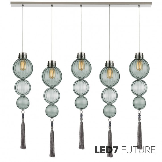 Heathfield Lighting - Medina Linear 5 Chandelier